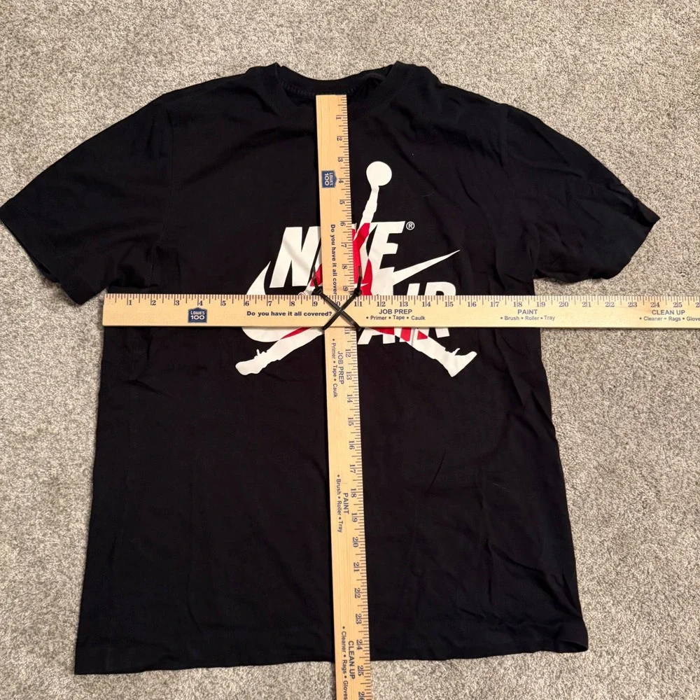 Jordan Mens Nike Air Jumpman Graphic T-Shirt Black Red White Large